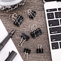 Pikkukuva 4 / 7: 150 kpl Paper Clips - Paper Clips Sekalaiset Koot (Musta)