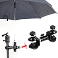 Pikkukuva 1 / 5: Metallista Tripod-Sateenvarjojalusta, Ulkokameran Tripod-Sateenvarjojalusta