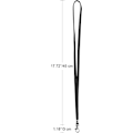 Miniatyrbillede 2 af 5: Badgeholder-Snorebånd, 50 stk. 45 cm Sort Snorebånd f DXGHC