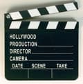 1 Stycke Trä Svart Hollywood Filmklappbräda