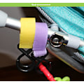 Miniatyrbillede 5 af 6: 6-delt farverig velcro-barnevogns-babysikker multifunktionel dobbelt h