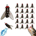 Miniatyrbilde 6 av 6: Bioniske fluefiskefluer (20 stk), 2024 nye fluefiskefluer med mykt agn, fiskeattraherende fiskeutstyr, små fluefiskefluer