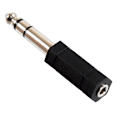 Miniatyrbilde 5 av 5: 6,5-plugg til 3,5 mono jack adapter 6,35 plugg til 3,5 hunn lyd a