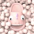 Pikkukuva 4 / 6: Sööt Cartoon Hai Sandaalit, Taapero Pienet Lapset Liukuvat Sandaalit, Ki