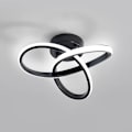 Miniatyrbillede 1 af 6: Moderne LED Loftlampe, Loftlampe, Sort Loftlampe til