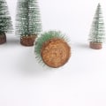 Miniatyrbilde 3 av 5: 2 stk Mini Juletrær til skrivebord, DIY-pynt, furu N