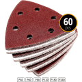 Miniatyrbillede 3 af 6: Delta-Slibeskiver │ 60 stk. │ 6 huller │ 93 x 93 x 93 mm │