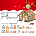 18 st Pepparkakshus-kakformar Set Baka Dina Egen Små Pepparkakor