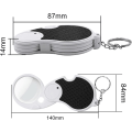 Miniatyrbillede 2 af 5: 1 x 5-kammer LED-forstørrelsesglas - Håndholdt forstørrelsesglas - Håndholdt M