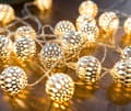 Marokko LED Feelysslyng - Total Længde 5M 20 Varmt Hvide LED'er - F