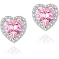Miniatyrbilde 1 av 5: Cubic Zirconia Ørepynt, CZ Stud Ørepynt Hvitgull 10MM S