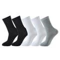 5 par nye høstsokker i bomull og bambusfiber for kvinner og menn
