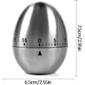 Miniatyrbilde 2 av 6: Mekanisk eggtimer, 60 minutters kjøkkentimer for matlaging