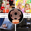Miniatyrbillede 2 af 5: Fodboldgaver til drenge Fodbold 3D Illusion Lampe Fodbold 3D Nig