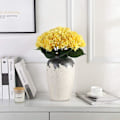 Miniatyrbillede 4 af 6: Kunstig Hortensia Blomst, 5 stk. Enkelt Lang Silke Stilk 6,3 tommer