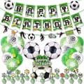 Fodbold-tema festdekoration Fodboldflag kage Stik i ballon