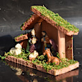 Miniatyrbillede 4 af 4: 1 stk Julekrybbe Statue Klassisk Hellig Skrivebords Pynt Bordplade Na DXGHC