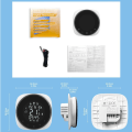 Miniatyrbillede 5 af 5: Elektrisk Gulvvarme Termostat Wifi Temperaturregulator Gra