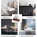 Miniatyrbilde 3 av 5: Serviettholder for bord, bordserviettholder, geometrisk design P