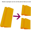 Miniatyrbillede 3 af 5: Blød Gummi Squeegee Vinyl Squeegee Glass Squeegee Squeegee til H