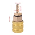Miniatyrbilde 3 av 4: Låsbar luftchuck - Messing inflator dysen adapter for dekktrykk
