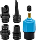 Blå Man Bärbar Luft Adapter, Bil Luftpump, Luftmadrass, Luft Nej