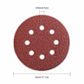 Pikkukuva 3 / 7: 150 Hiomapyörää, 125 mm Hiomapyörät 8 Reiällä, Hiomapaperi