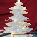 Miniatyrbilde 4 av 6: Sølvfarget Julepynt Mini Desktop Julekortpynt