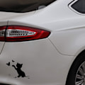 Miniatyrbillede 4 af 6: 2 stk. Kat Bilsticker Sjove Køretøjs Dekal Bilsticker Bilstrimmel