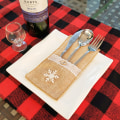 Miniatyrbilde 5 av 7: 2 stk Julepynt Julelin Laceserviett Oppbevaring B