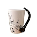 Miniatyrbillede 1 af 2: 240 ml, musik keramisk krus søde kaffe te mælk stave krus og kopper med håndtag nyhed gaver, klarinet
