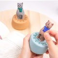 Miniatyrbild 5 av 5: (Gul) Kattformad Mekanisk Kökstimer