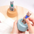 Miniatyrbillede 5 af 5: (Gul) Katteformet Mekanisk Køkken Timer
