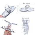 Miniatyrbillede 2 af 5: Klø-type hårklips - 3 stk. ikke-glid klips