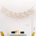 Miniatyrbillede 1 af 6: Makramé Væghængning Boho Chic Bohemian Hjem Geometrisk Kunst