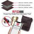 Pikkukuva 4 / 6: Miesten Aito Nahkainen Lompakko RFID-Lukitus Miesten Lompakko Ch