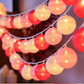 Miniatyrbillede 1 af 5: LED Julelys til Hjemmet Dekorative Lys Bomulssnor Bold
