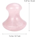 Miniatyrbilde 5 av 5: Krystallkvarts Gua Sha Massasjeverktøy Soppform Guasha Brett