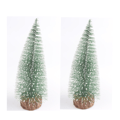 2 st Mini Julgranar för Bordsskivan DIY Tall N