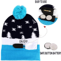 Miniatyrbilde 4 av 6: LED Julehatt, Lysende Julehatt Unisex Strikket Beanie H