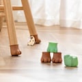 Miniatyrbillede 4 af 4: 4 stk. Silikon Stolebenbeskyttere, Stolebenhætter Møbler Stole Fe