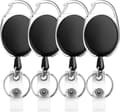4-pack oval utomhus enfärgad lätt att dra i spänne