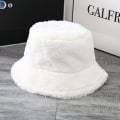 Miniatyrbild 5 av 7: Vinterfårfäll Mocka Hinkhatt Fluffig Fuzzy Varm Hatt Plysch Fisk
