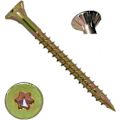 Pikkukuva 5 / 6: #8 x 1-1/4\" Kultaisen Tähden Puuruuvi, Torx/Tähti-Pää (1 Pauna - Noin 231 kpl)