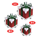 Miniatyrbilde 2 av 5: Lysende gaveesker med 60 LED-lys, 8 moduser, 3-pakning