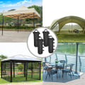 Miniatyrbilde 3 av 5: Tunge Baldakinvektposer (120 lbs) For Pop Up Baldakintelt, 4-pak