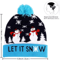 Miniatyrbilde 3 av 6: LED Julehatt, Lysende Julehatt Unisex Strikket Beanie H