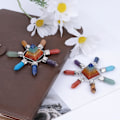 Miniatyrbild 2 av 5: 7 Chakras Pyramidergengenerator för Reiki, Dekoration till Skrivbord, Cr