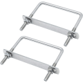 Miniatyrbilde 1 av 5: Firkantede U-Bolter 304 Rustfritt Stål M10 100 x 150mm med 2 Flenser