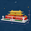 Miniatyrbild 3 av 5: Micro Mini Blocks Tiananmen Set, 2000+ Stycken Klossar, 3D Pussel
